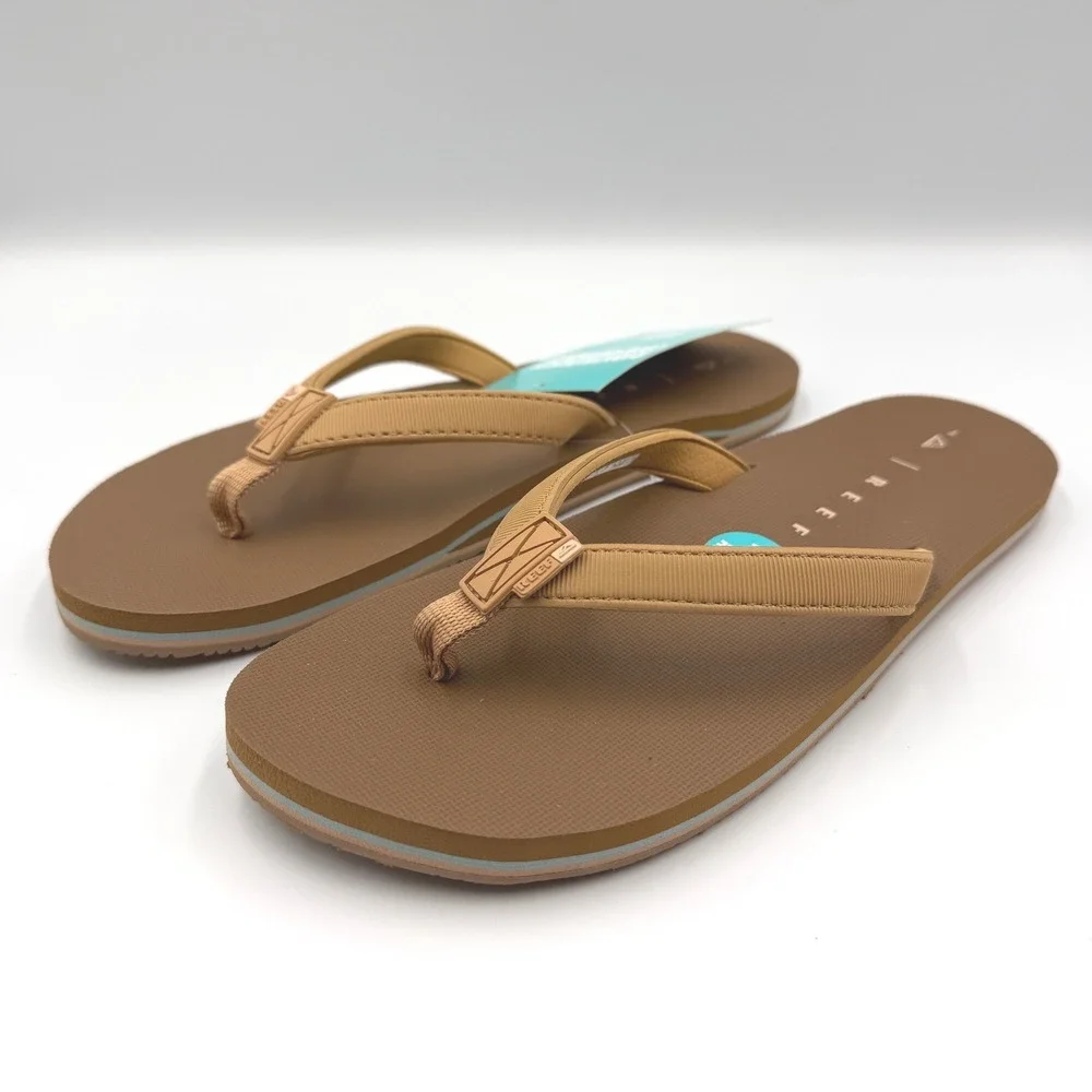 REEF Solana Flip Flops Sandals Cocoa - CJ3586 - Water Friendly - Women's 9 *NEW* - Picture 2 of 10